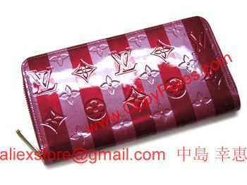 ルイヴィトン　LOUIS VUITTON　ヴィトン　財布　LV　ヴェルニ　ラウンドジップ長財布　ジッピーウォレット　ポムダムールレイユール　M91718